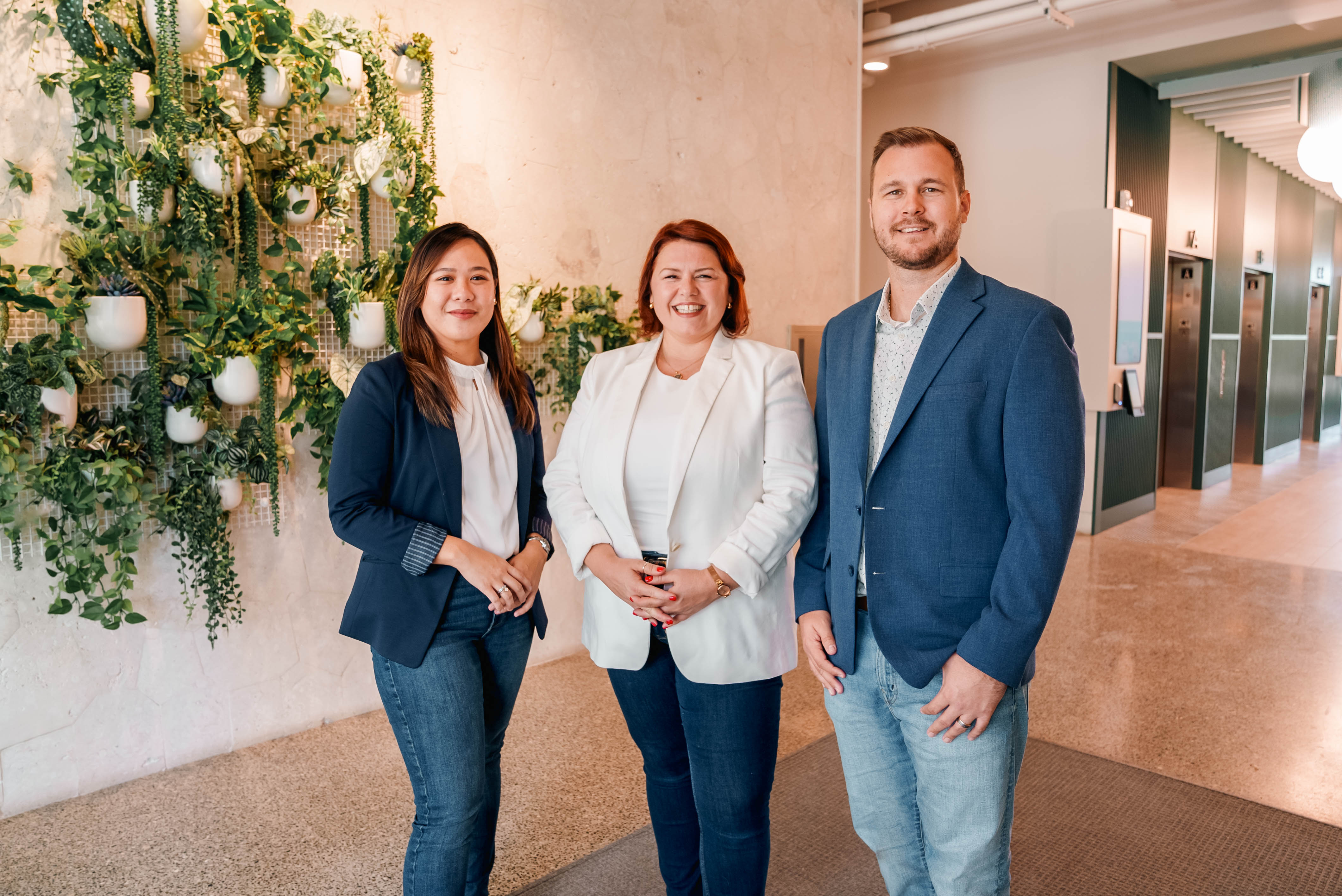 Dart commercial leasing team (L-R) Abigail Ferrera, Trent Christie, Jennifer Ebanks